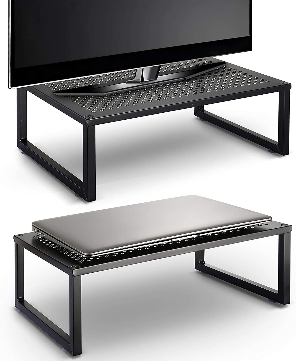 Simple Trending Monitor Stand Riser, Metal Desk Organizer Stand, 2, Pc. ... - $36.98