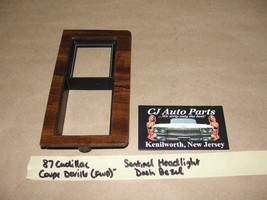 87 Cadillac Coupe Deville FWD DASH SENTINEL HEADLIGHT SWITCH WOODGRAIN B... - $24.74