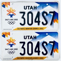 2002 United States Utah Olympic Winter Games Passenger License Plate 304S7 - £26.66 GBP