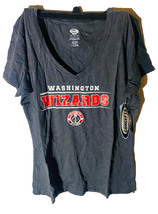College Concepts Women&#39;s Washington Wizards V-Neck Short-Sleeve T-Shirt LARGE - £11.86 GBP