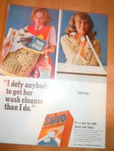 Vintage Salvo Suds Tablets Print Magazine Advertisement 1965 - $5.99