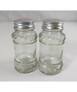 Vintage Bottle Rope Design Glass Salt &amp; Pepper Shakers - $13.52 CAD