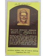 Original Authentic BILLY HERMAN Signed Autograph HOF Plaque Postcard Bas... - €21,48 EUR