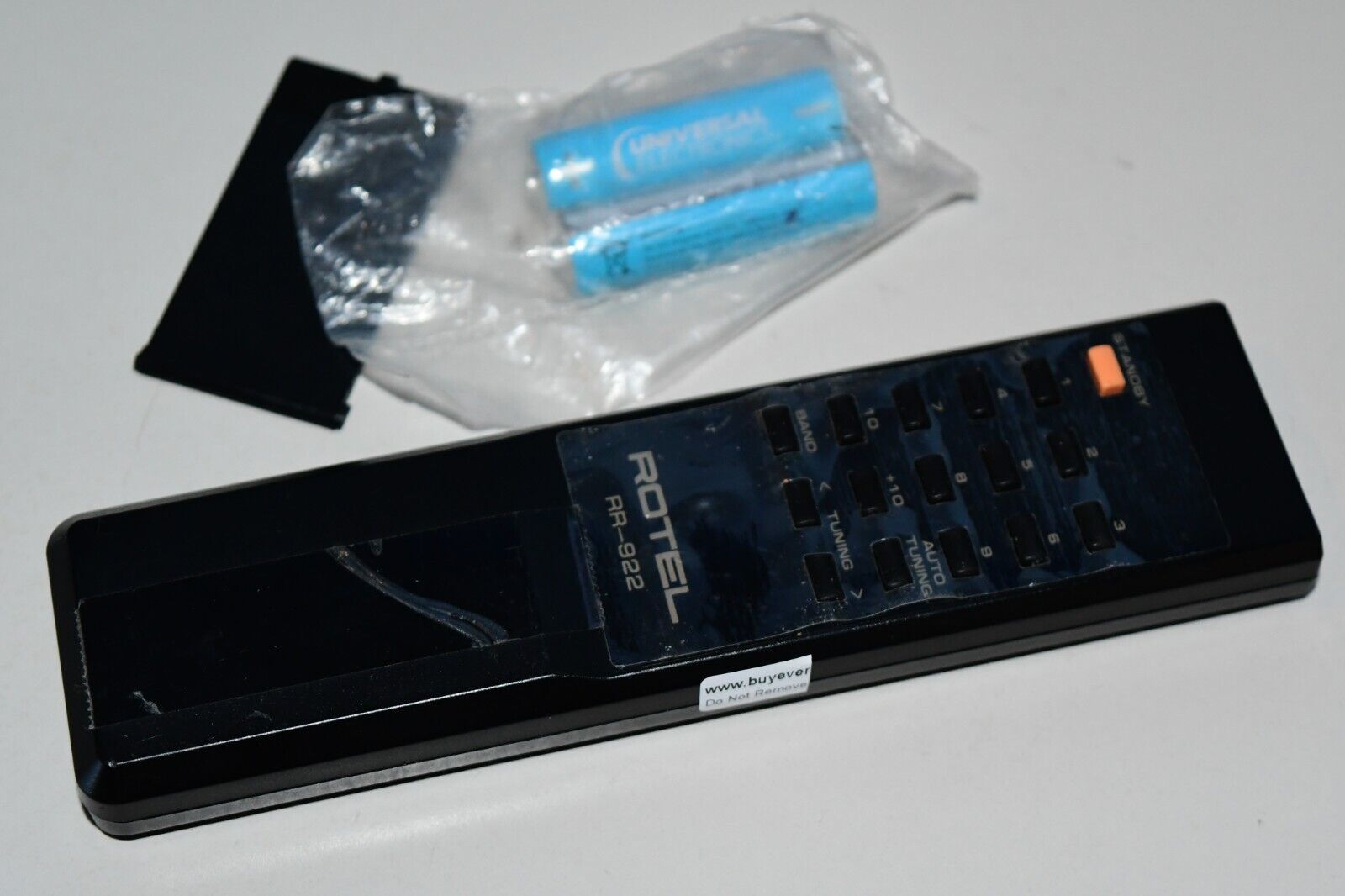 Rotel rr-922 original OEM Remote Tested W Batteries New Old Stock W1A  			