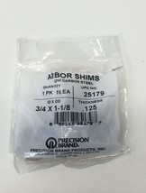 Arbor Shim,0.1250x3/4 ID PRECISION BRAND 25179 (10 Pieces) - £13.35 GBP