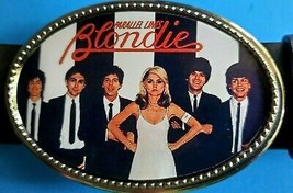ROCK &amp; ROLL &quot;BLONDIE&quot; Epoxy PHOTO MUSIC BELT BUCKLE - NEW! - $24.31 CAD