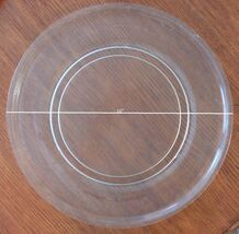 16" Gently Used Microwave Glass Turntable Plate / Tray Requires 9 1/4" R... - $1,060.42 MXN