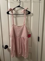 Isabel &amp; Ingrid Women&#39;s Red Striped Sleeveless Maternity Top Size XXL - $27.72