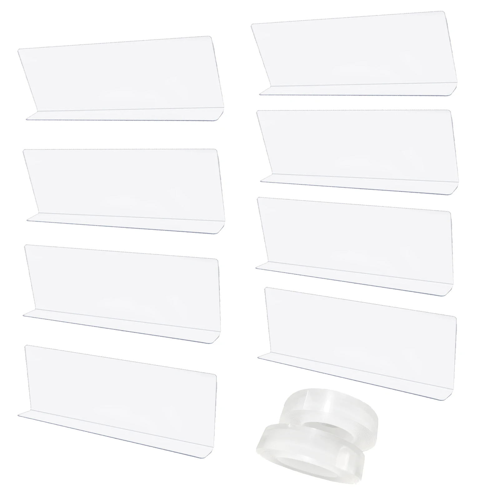 8pcs Clear  Bumper Under Bed For Dust With Tape Thin PVC Strong Couch T - £26.34 GBP