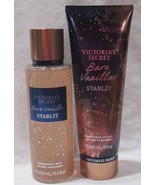 Victoria&#39;s Secret Fragrance Mist &amp; Lotion Set Lot of 2 BARE VANILLA STARLIT - $41.99