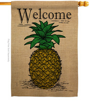 Classic Pineapple House Flag Fruit 28 X40 Double-Sided Banner - £29.55 GBP