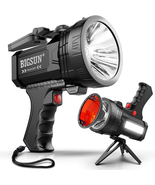 BIGSUN Rechargeable Spotlight, High Lumens 1000,000 LED Flashlight with ... - £43.36 GBP