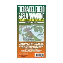 Tierra Del Fuego &amp; Isla Navarino Map: Ushuaia - Rio Grande - Magallanes - Beagle - £19.79 GBP