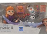 2020 Disney Frozen 2 Exclusive Petite Anna Doll &amp; Olaf Ice Canoe Gift Se... - $17.81