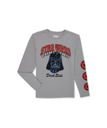 Star Wars Boys Long Sleeve Darth Vader Graphic T-Shirt Silver L (10-12) - €13,68 EUR