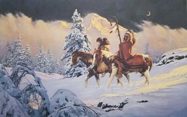 New Moon - Limited Edition Print by Chuck Ren - Native American Family - £112.18 GBP