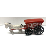 Ice Truck with White Horse Vintage Painted Metal 7 1/2&quot; Long Figure - $20.35 CAD