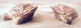 Vintage Wood Carving &quot;Toad with Coin&quot; Statue (8523) (Pair) - €18,61 EUR