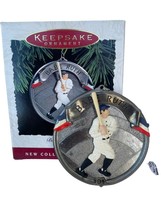 Babe Ruth Baseball Heroes Round Collectors Hallmark 1994 Christmas Ornament - £11.42 GBP