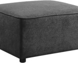 Upholstered Ottoman With Plastic Legs In Gray Finish - $438.99