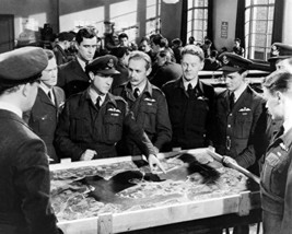 Richard Todd In The Dam Busters Officers Looking At Map Of Dam Busting Mission 1 - £55.77 GBP