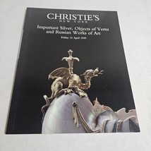 Christie&#39;s Important Silver Objects of Vertu Russian Works of Art April 16, 1999 - £15.42 GBP