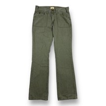 Vintage Y2K Jeans Womens 10 Long Olive Green HBT Military Skate 31x32 - £21.74 GBP