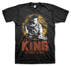 Elvis Presley King of Rock n Roll Guitar Pose Official Tee T-Shirt Mens Unisex - £28.80 GBP