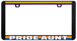 Pride Aunt Gay Lesbienne Lgbtq Arc-en-Ciel Licence Plaque Cadre - £5.62 GBP