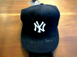 Whitey Ford 1961 Wsc Mvp Ny Yankees Signed Auto New Era Field 5950 Cap Hat Bas - £194.75 GBP