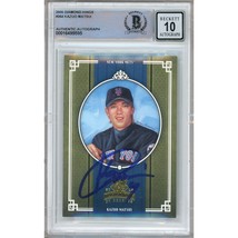 Kazuo Matsui New York Mets Autographed 2005 Diamond Kings #364 BGS Auto 10 Slab - £78.17 GBP