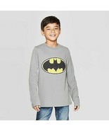 Boys&#39; Batman Long Sleeve T-Shirt - Charcoal XS - £7.85 GBP