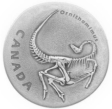 1 Oz Silver Coin 2017 $20 Ancient Canada Ornithomimus Bird Mimic Dinosau... - £116.14 GBP