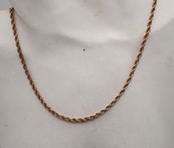 Krementz Goldtone Chain Necklace Costume Jewelry - $24.74