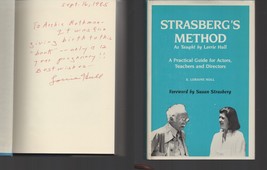 Strasberg&#39;s Method / SIGNED / As Taught by Lorrie Hull / Hardcover 1985 - £18.23 GBP