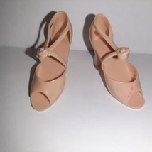 Fashion Candi By Mego High Heels Beige Shoes For 18&quot; Doll - Read A - £13.63 GBP