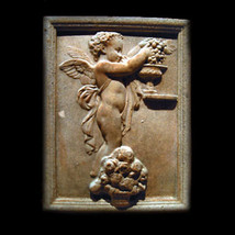 Angel-Eros with Flowers Sculpture plaque - $34.65