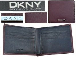 Dkny Donna Karan Men&#39;s Wallet 100% Leather DK03 T0G - £41.49 GBP