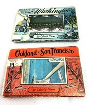 San Francisco Washington Souvenir Post Card 2 Packets 20 Views RARE 1950&#39;s Unuse - £17.05 GBP