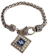 47753 Kentucky Wildcats Rhinestone Diamond Shaped Pendant Bracelet - £10.83 GBP