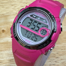 Marathon Digital Quartz Watch T5K771 Women Pink Silver Alarm Chrono New ... - £11.23 GBP