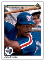 1990 Upper Deck Julio Franco    Texas Rangers #103a Baseball card   VSMP... - $1.20