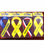 Support Our Troops God Bless The USA Car Fridge Ribbon Magnet Decal Set ... - €11,15 EUR