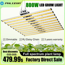 PHLIZON 800W LED Grow Lights For Indoor Plants Full Spectrum 3000K+6000K... - £262.54 GBP