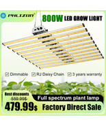 PHLIZON 800W LED Grow Lights For Indoor Plants Full Spectrum 3000K+6000K... - £262.10 GBP