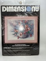 Dimensions Cross Stitch 1986 Spring Tulips NIP NEW - $14.99