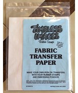 Timeless Images - Rubber Stamps Iron On FABRIC TRANSFER PAPER - 30 Sheets - £9.32 GBP