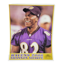 Baltimore Ravens The Sun 2000 10x13 Photo Shannon Sharpe Double Sided SB... - £11.51 GBP