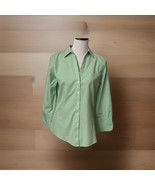 Brooks Brothers Est 1818 Women’s Sz 10 Green White Striped Blouse Shirt ... - $462.76 MXN