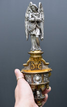⭐Antique bronze holy water font attributed to F. Barbedienne,angel sculp... - £1,557.52 GBP